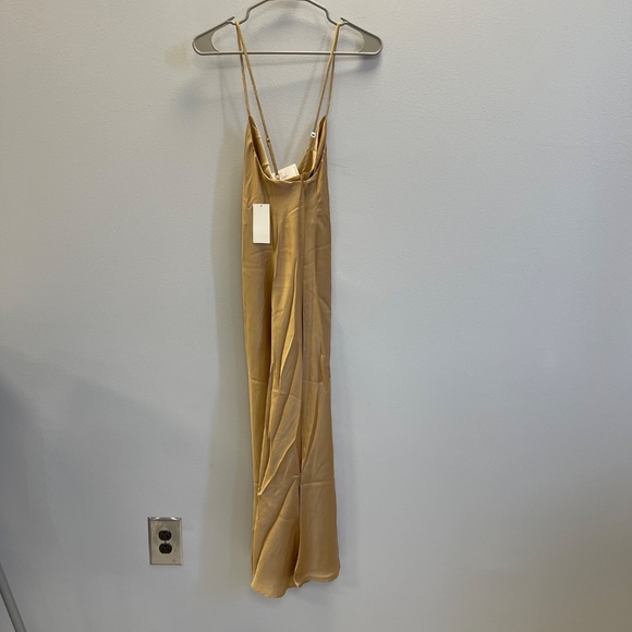 Show Me Your Mumu Weddings True Gold Verona Cowl Dress - Large - NWT - Picture 3 of 8